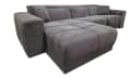 Massivart Ecksofa TONI Grau Cord mit Relaxfunktion Bild 1