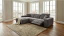 Massivart Ecksofa TONI Grau Cord mit Relaxfunktion Bild 3