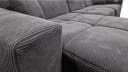 Massivart Ecksofa TONI Grau Cord mit Relaxfunktion Bild 4
