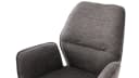 Massivart® Polsterstuhl drehbar Esszimmerstuhl Chenille-Optik Armlehne Greyton Bild 5