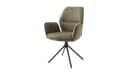 Massivart® Polsterstuhl GREYTON Esszimmerstuhl Chenille-Optik Armlehne Bild 2