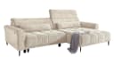 Massivart® Ecksofa LOGAN Cord Beige mit elektrischer Sitztiefenverstellung Bild 1
