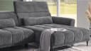 Massivart® Ecksofa Cord 277 cm Grau Nosagfederung Bild 4