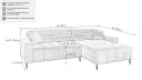 Massivart® Ecksofa Cord 256 cm mit Sitztiefen- & Kopfteilverstellung Bild 3