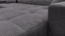 Massivart® Ecksofa Cord 256 cm mit Sitztiefen- & Kopfteilverstellung Bild 4