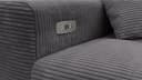 Massivart® Ecksofa Cord 256 cm mit Sitztiefen- & Kopfteilverstellung Bild 5