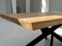 Massivart® Esstisch Wildeiche massiv geölt 60 mm Platte Industrial-Look Bild 3