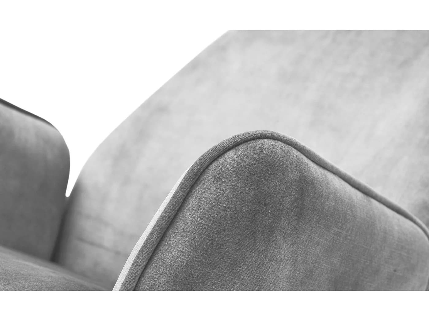 Massivart® Polsterstuhl Ottawa Veloursoptik Metallgestell Schwarz - Bild 5