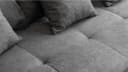 Massivart® Big-Sofa Stoff grau 254 cm Nosagfederung 4-Sitzer BORNEO Bild 4