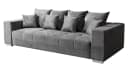 Massivart® Big-Sofa Cord grau 254 cm 4-Sitzer Cordsofa BORNEO Bild 1
