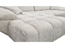 Massivart Ecksofa HUGO mit elektrischer Sitztiefenverstellung Bouclé Creme Bild 4