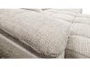 Massivart Ecksofa HUGO mit elektrischer Sitztiefenverstellung Bouclé Creme Bild 5