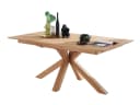 Massivart® Esstisch Wildeiche Massivholz geölt, ausziehbar / Spider-Gestell Holz / RICARDO, Schweizer Kante Bild 1