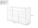 Massivart® Kommode SKOV Wildeiche geölt Massivholz 149 cm Breite Bild 5