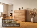 Massivart Kommode SKOV Wildeiche massiv geölt 4 Schubladen Tip-On Bild 3
