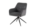 Massivart® Polsterstuhl JETTE drehbar 360° anthrazit Metallgestell Bild 1