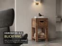 Massivart® Beistelltisch Mangoholz gebeizt MANGALA mit Schublade Bild 4