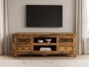 Massivart Lowboard Akazie massiv lackiert 140 cm mit Schubladen Bild 2
