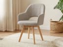 Massivart Polsterstuhl STADE Beige 360° drehbar Buche massiv Bild 2
