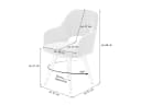 Massivart Polsterstuhl STADE Beige 360° drehbar Buche massiv Bild 4
