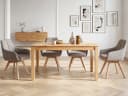 Massivart® Polsterstuhl LIPARI 360° drehbar mit Armlehnen Webstoff Beige Bild 4