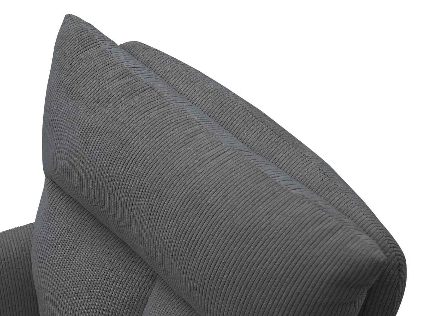 Massivart® Esszimmerstuhl SOFIA drehbar mit Armlehne Cord grau - Bild 4