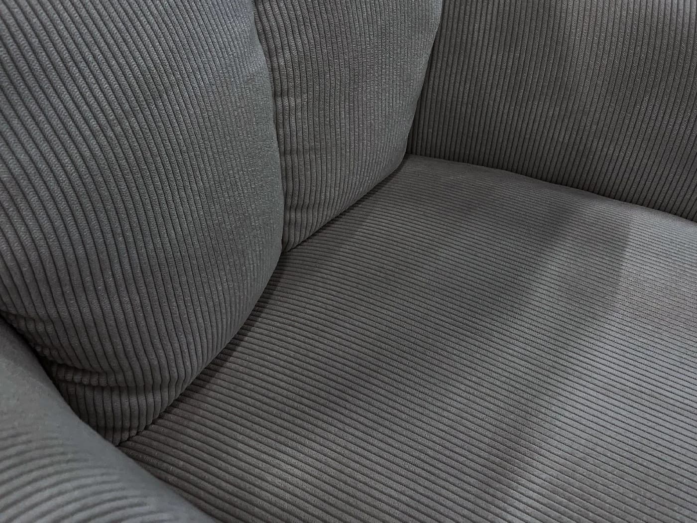 Massivart® Esszimmerstuhl SOFIA drehbar mit Armlehne Cord grau - Bild 5