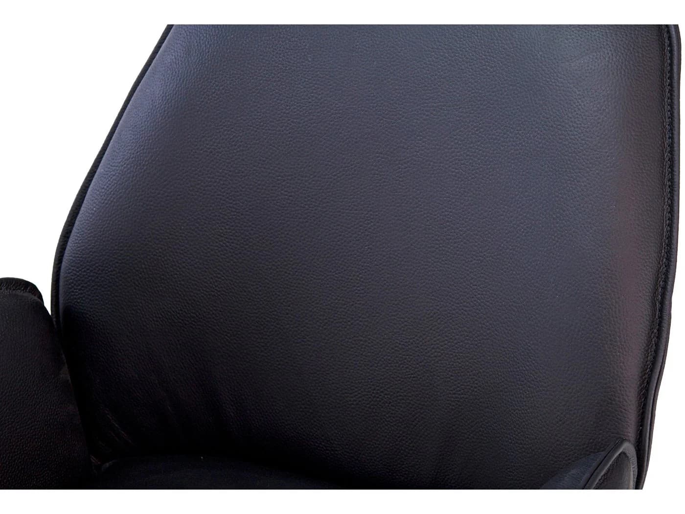 Massivart® Polsterstuhl COVELO Echtleder Schwarz Drehbar 180° - Bild 5