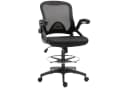 Vinsetto Ergonomischer Mesh Schreibtischstuhl Schwarz Höhenverstellbar Bild 1