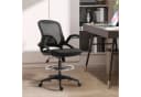 Vinsetto Ergonomischer Mesh Schreibtischstuhl Schwarz Höhenverstellbar Bild 2