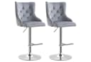 HOMCOM Barhocker-Set Polyester Stahl Schaumstoff Bild 1