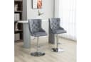HOMCOM Barhocker-Set Polyester Stahl Schaumstoff Bild 2