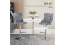 HOMCOM Barhocker-Set Polyester Stahl Schaumstoff Bild 4