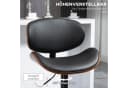 HOMCOM Barhocker Set 2 St. Höhenverstellbar Schwarz Bild 5