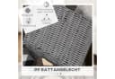 HOMCOM Aufbewahrungskorb 3er-Set Grau PP Metall mit Deckel Bild 4