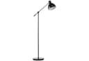 HOMCOM Stehlampe Schwarz Höhenverstellbar Industrie-Look Bild 2