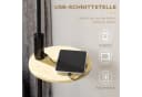 HOMCOM Stehlampe mit USB-Anschluss und Regal Weiß/Schwarz Bild 5