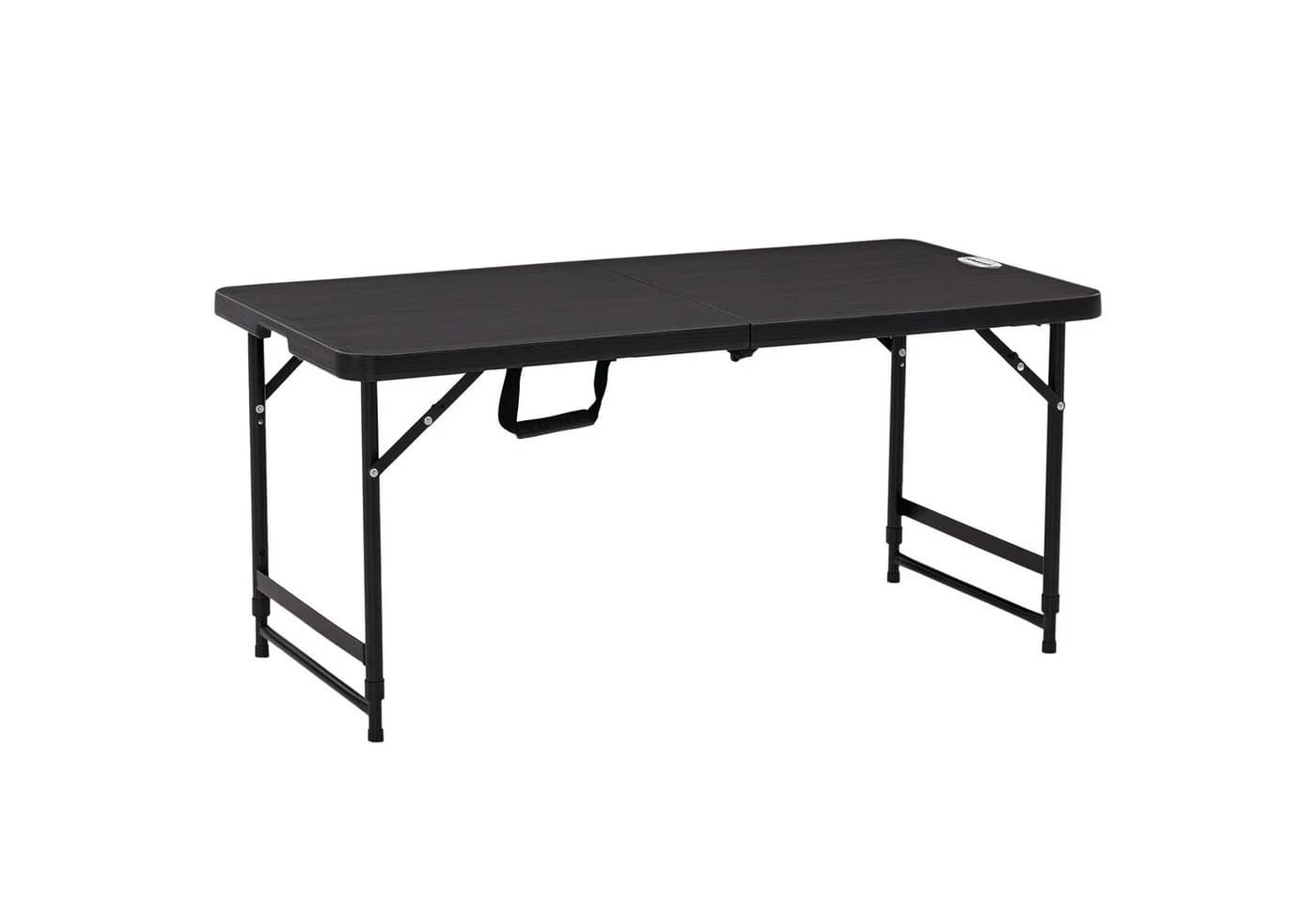 Outsunny Gartentisch Campingtisch Buffettisch Stahlgestell HDPE 118x60x74 cm Dunkelgrau