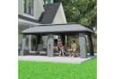 Outsunny Pavillon Partyzelt 3x6m Dunkelgrau Bild 2