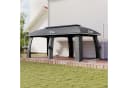 Outsunny Pavillon Partyzelt 3x6m Dunkelgrau Bild 3