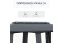 Outsunny Pavillon Partyzelt 3x6m Dunkelgrau Bild 4