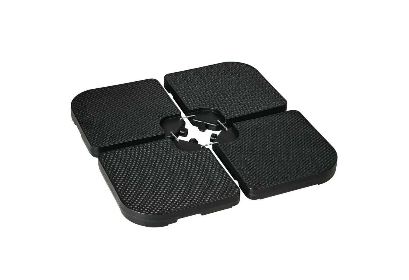 Outsunny Schirmhalter Sonnenschirmgewicht Schwarz HDPE