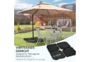 Outsunny Schirmhalter Sonnenschirmgewicht Schwarz HDPE Bild 4