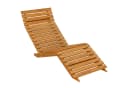 Outsunny Gartenliege Massivholz Teakfarben Bild 1