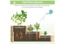 Outsunny Hochbeet 3-stufig Naturholz mit Stoffauskleidung Bild 5