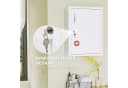Kleankin Medizinschrank Weiß 3 Fächer 2 Schlüssel Bild 4
