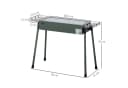 Outsunny Holzkohlegrill Campinggrill Grün mit abnehmbaren Beinen Bild 3
