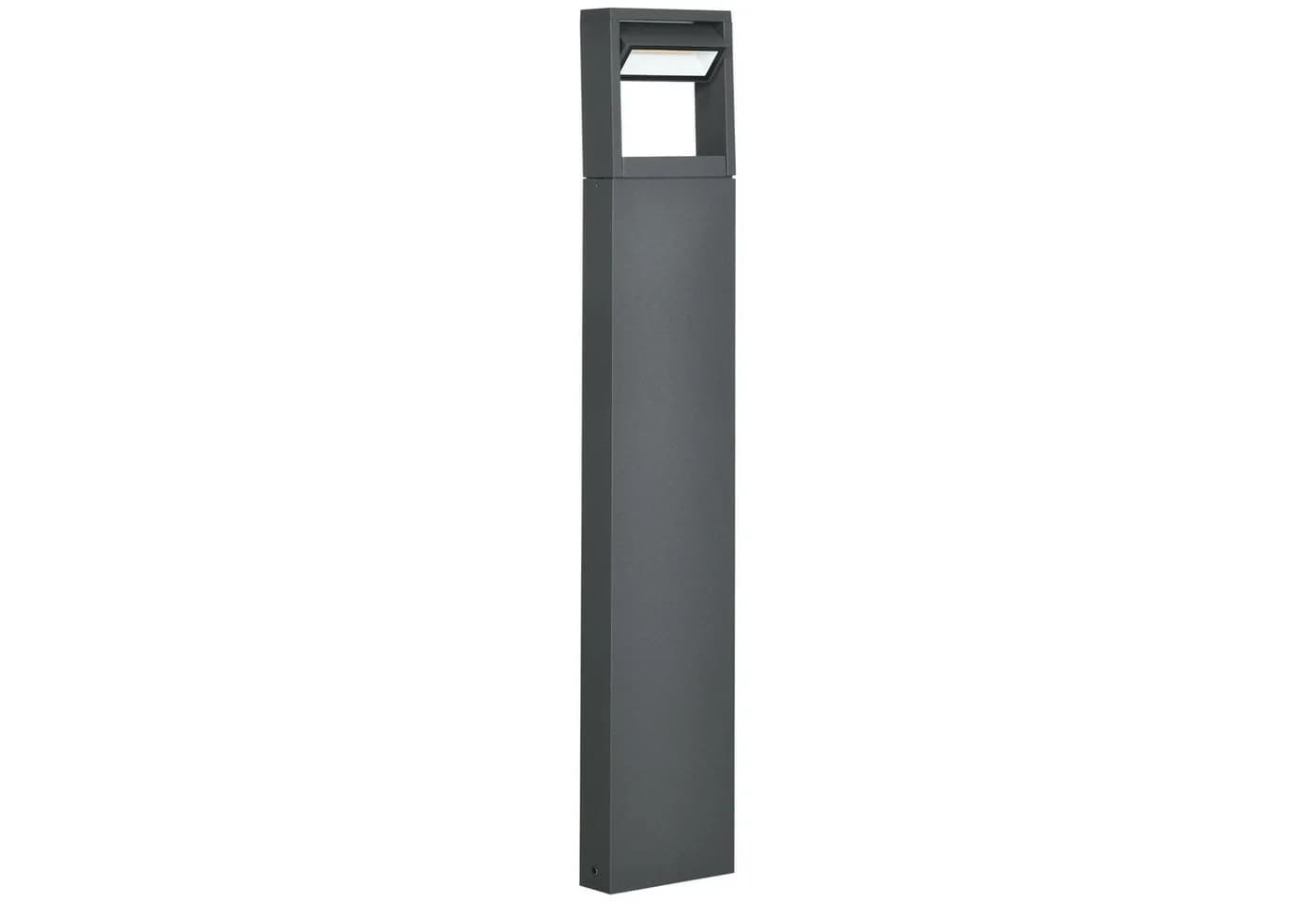 Outsunny LED Gartenleuchte Wegleuchte, Pfostenlicht mit LEDs, wetterbeständig, Dunkelgrau, Verstellbarer Neigungswinkel - Bild 2