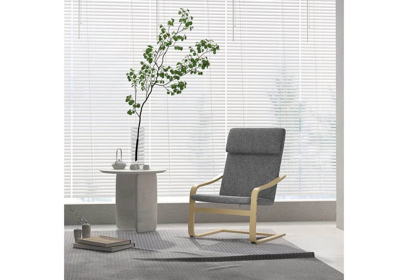 HOMCOM Relaxsessel Ruhesessel mit Kopfkissen für Wohnzimmer - Bild 2