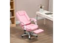 Vinsetto Bürostuhl Rosa mit Fußstütze und Liegefunktion Bild 2